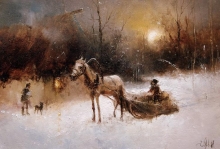 Extending The Holiday - oil, canvas
