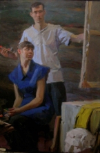 Us - oil, canvas