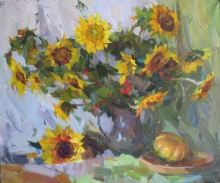 Sunflowers - oil, canvas