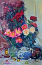 Blossoming Instant - oil, canvas