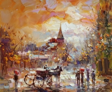 Dawn - oil, canvas