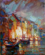Copenhagen - oil, canvas