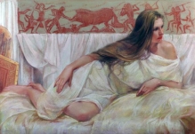 Atalanta - pastel, cardboard