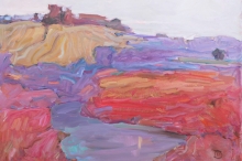 Red Fields - oil, canvas