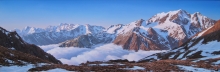 Near The Mountains Of Elbrus. View Of Donguz-Orun - oil, canvas