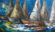 Ahead - oil, canvas