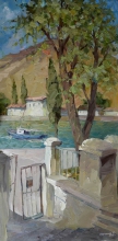 Old Gate - oil, canvas
