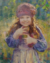 Apples Of Youth - oil, canvas, cardboard