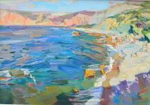 Empty Beach - oil, canvas