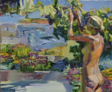 Gathering Grapes - oil, canvas
