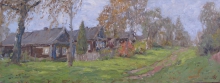 Village. September - oil, canvas